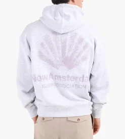 New Amsterdam Surf Association Sprayed Logo Hoodie Grey