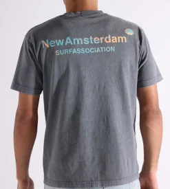 New Amsterdam Surf Association Logo Tee Grey Bronze