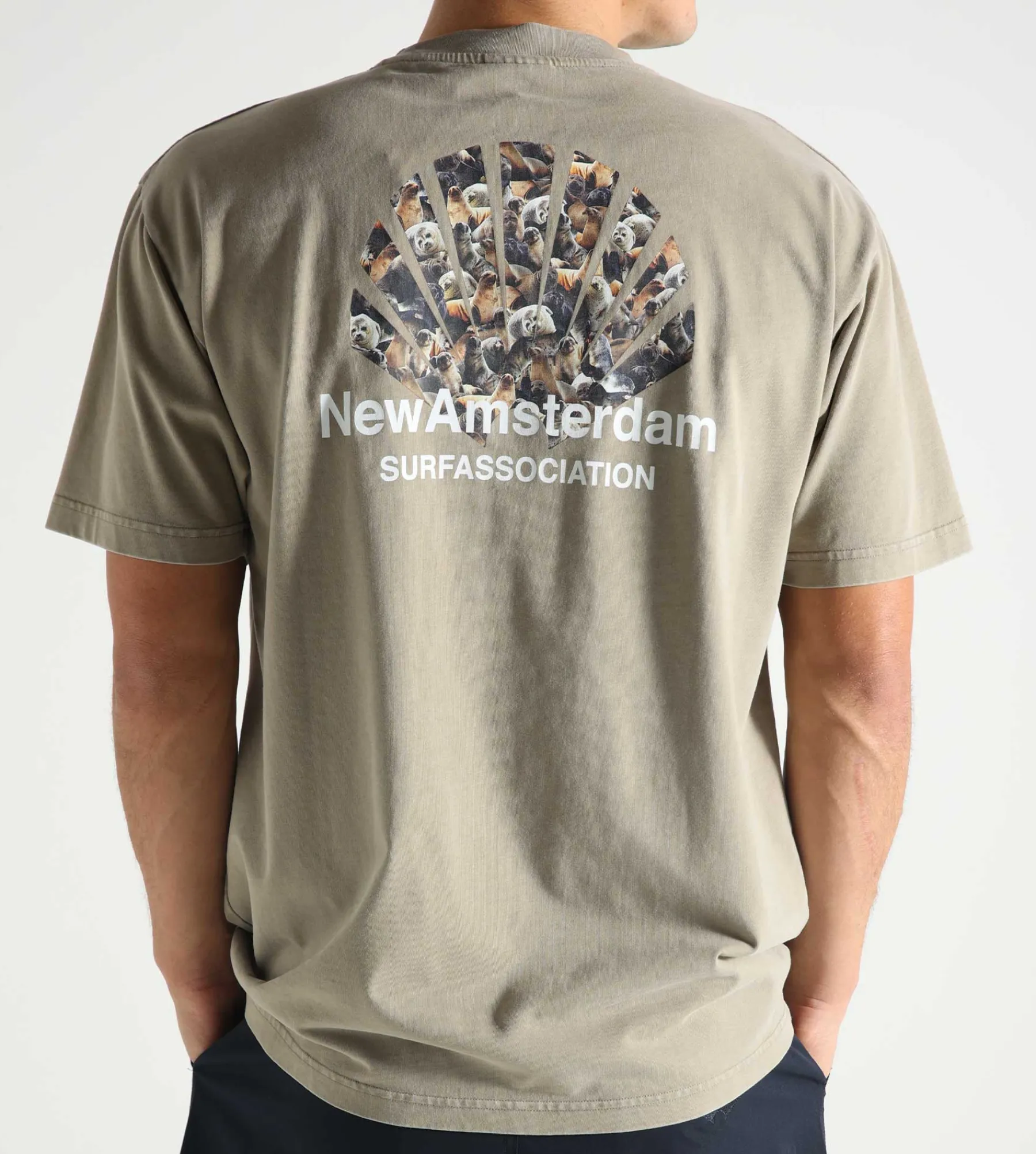New Amsterdam Surf Association Seal Logo Tee Seneca Rock