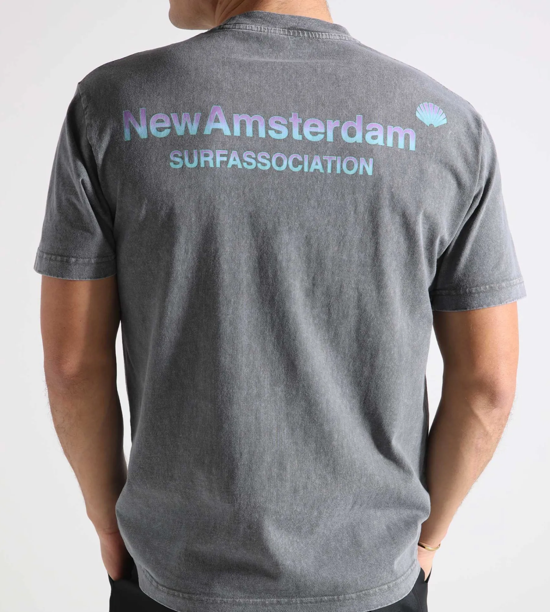 New Amsterdam Surf Association Logo Tee Grey