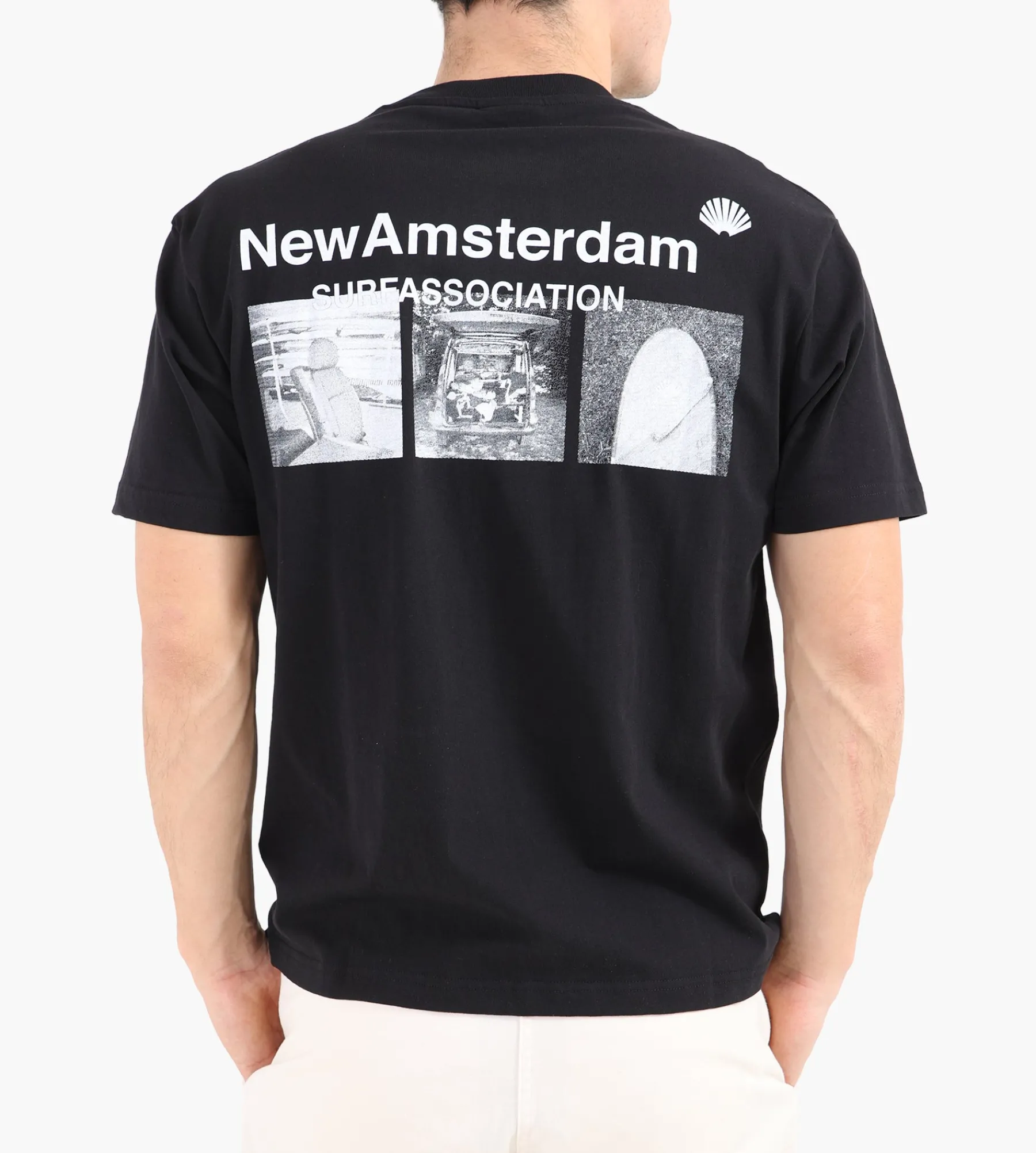 New Amsterdam Surf Association Photo Print Tee Black