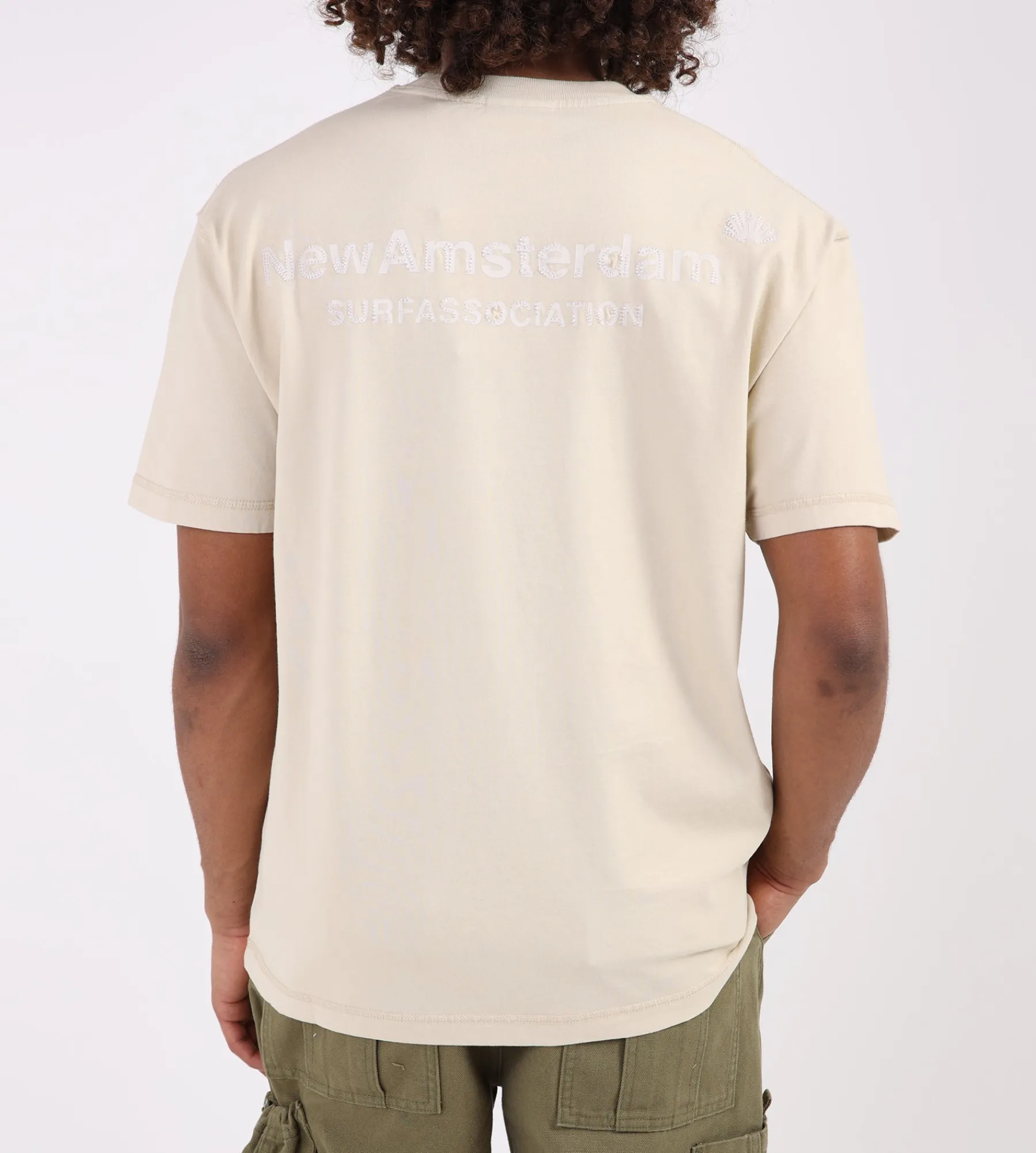 New Amsterdam Surf Association Logo Tee Washed Embro Seneca Rock