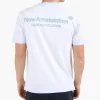 New Amsterdam Surf Association Sprayed Logo Tee Light Blue
