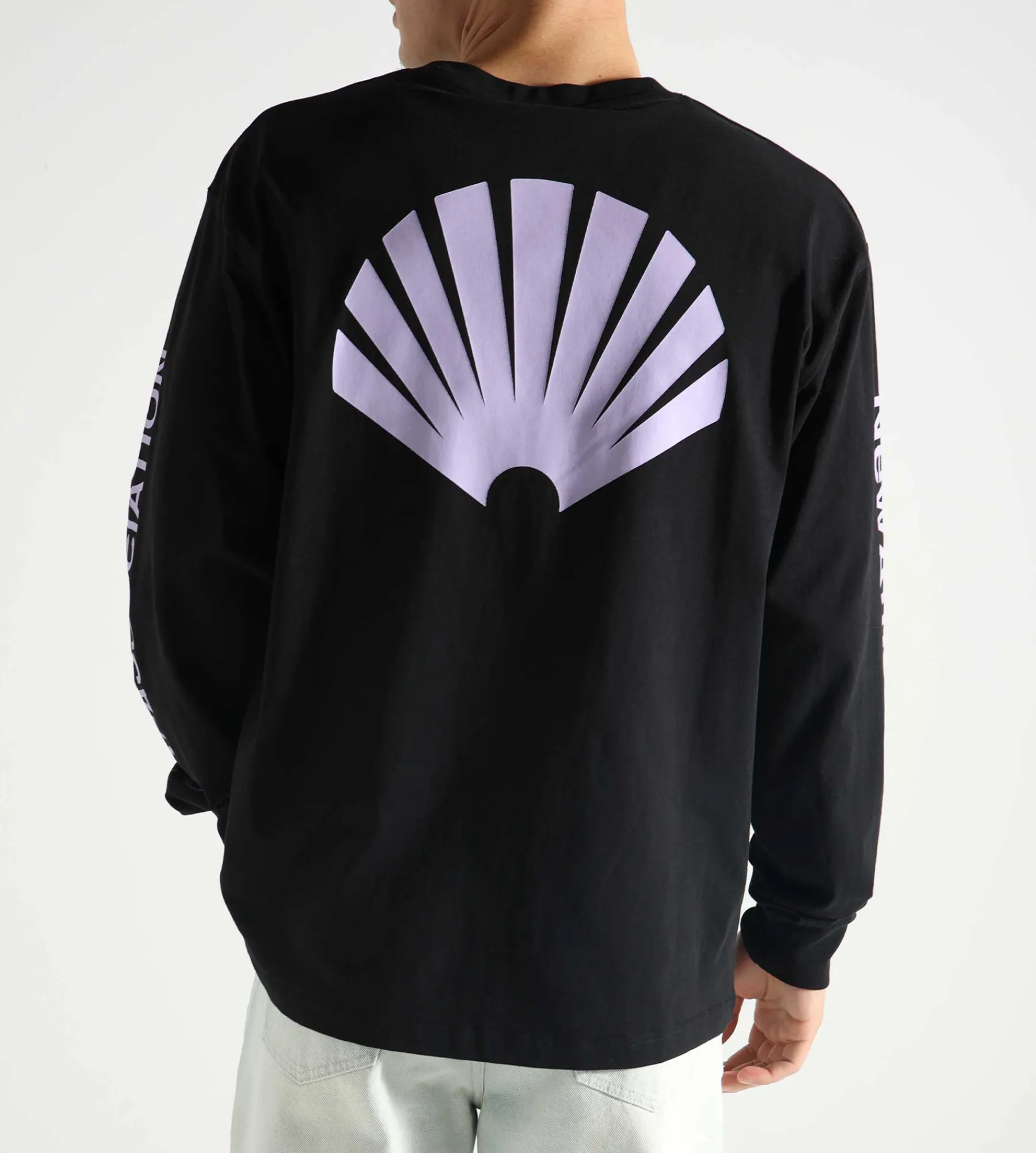 New Amsterdam Surf Association Logo Longsleeve Black Purple