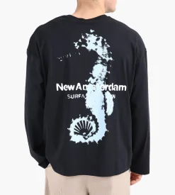 New Amsterdam Surf Association Seahorse Longsleeve Black