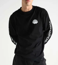 New Amsterdam Surf Association Logo Longsleeve Black White