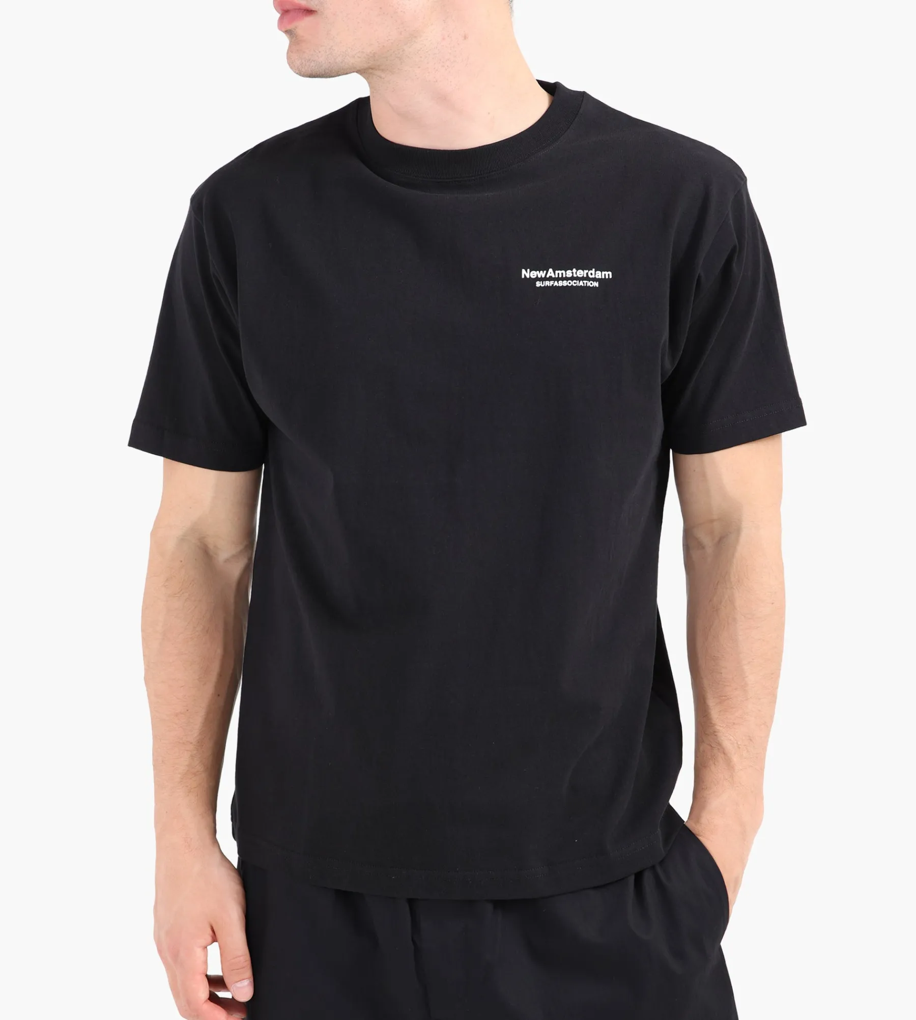 New Amsterdam Surf Association Seal Logo Tee Black