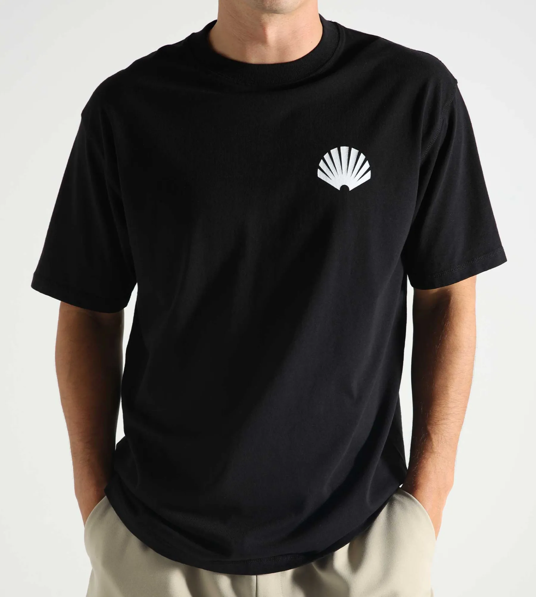 New Amsterdam Surf Association SS25 Logo Tee Black White