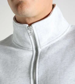 New Amsterdam Surf Association Logo Half Zip Grey Melange