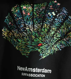 New Amsterdam Surf Association Tall Grass Hoodie Black