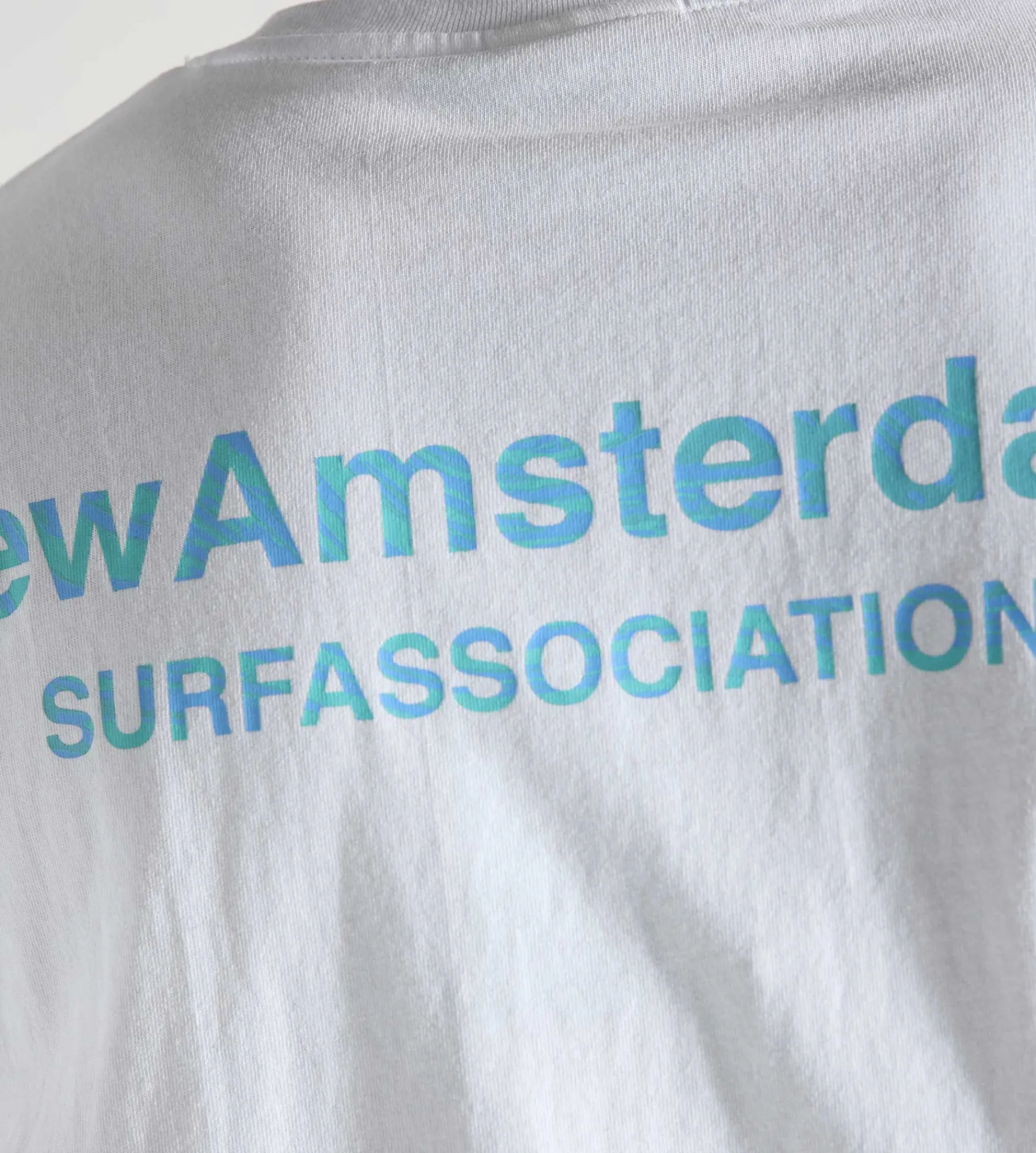 New Amsterdam Surf Association Logo Tee White Green Frost