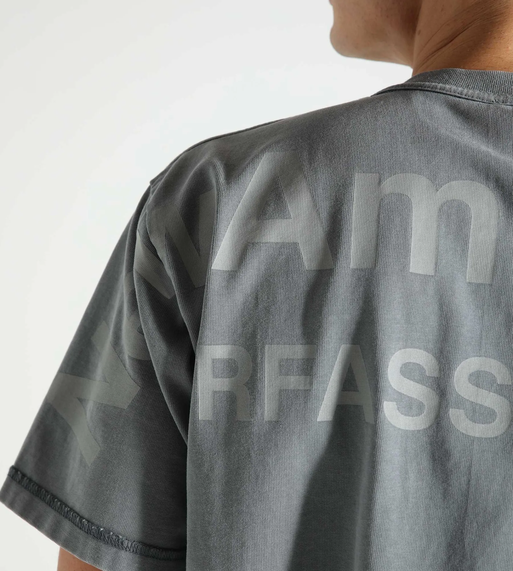 New Amsterdam Surf Association Big Logo Tee Steel Grey