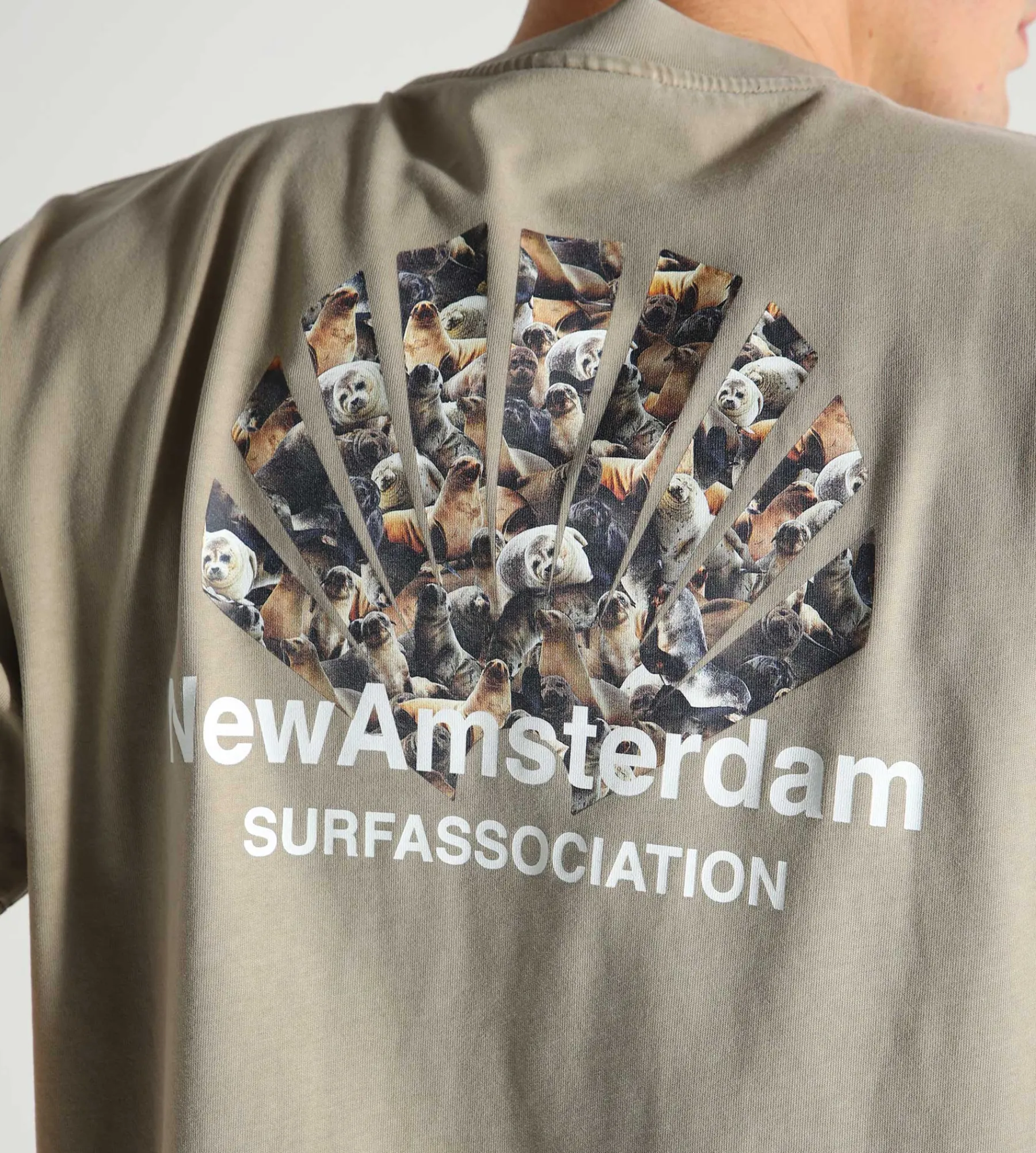 New Amsterdam Surf Association Seal Logo Tee Seneca Rock
