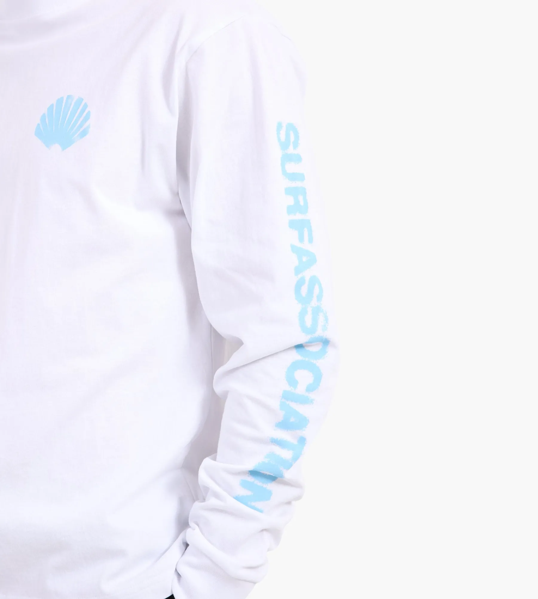 New Amsterdam Surf Association Sprayed Logo Longsleeve White