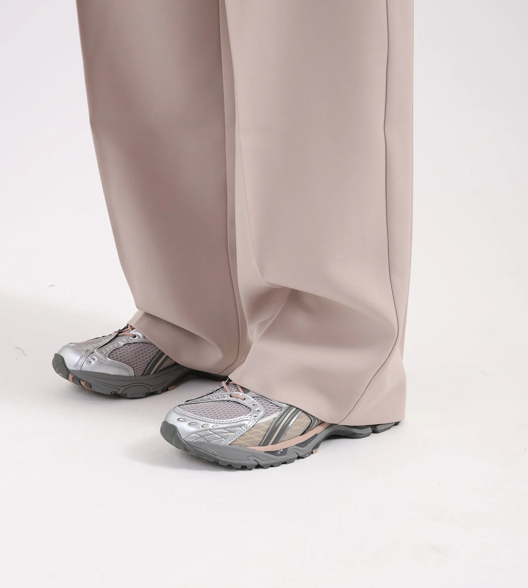 New Amsterdam Surf Association Wide Leg Pantalon Beige