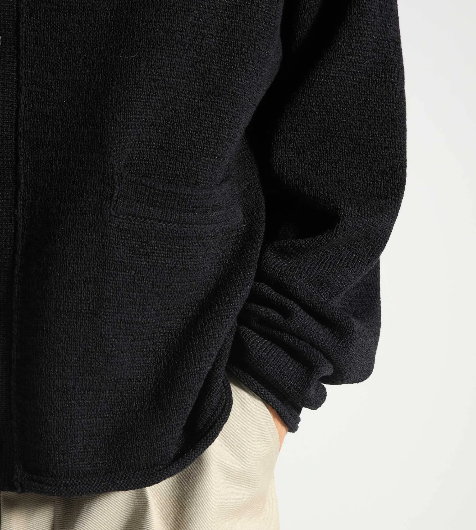 New Amsterdam Surf Association Knitted Cardigan Black