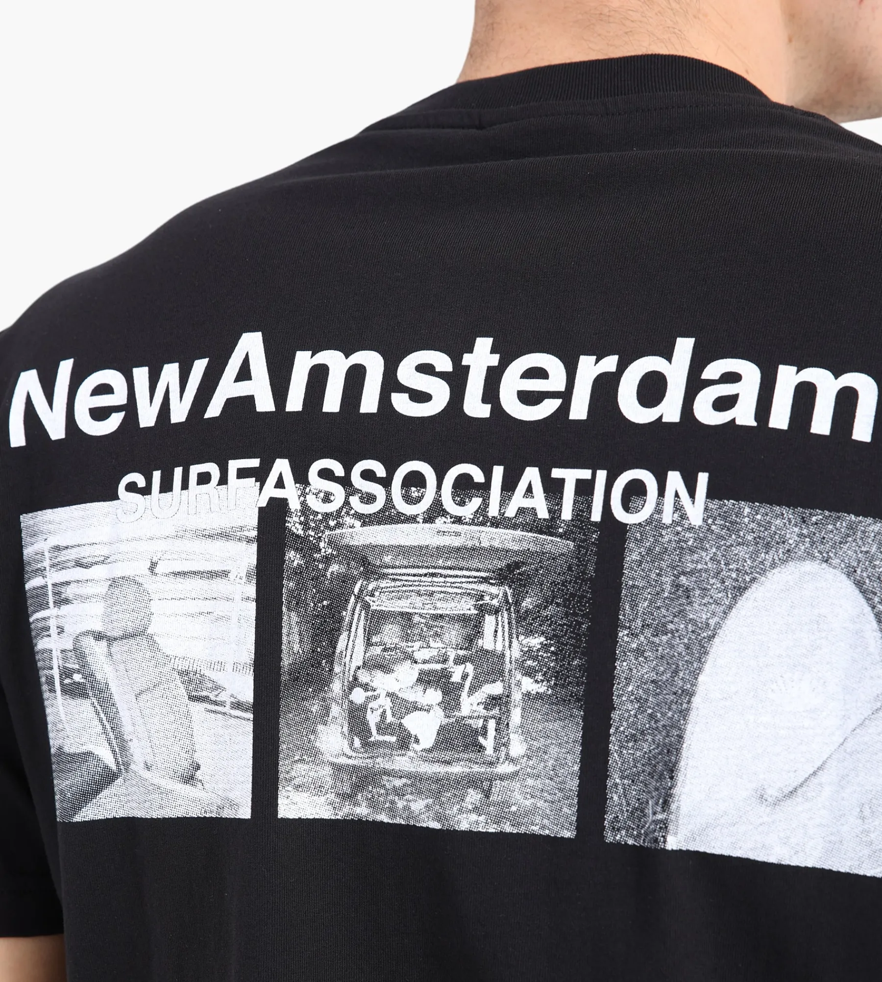 New Amsterdam Surf Association Photo Print Tee Black