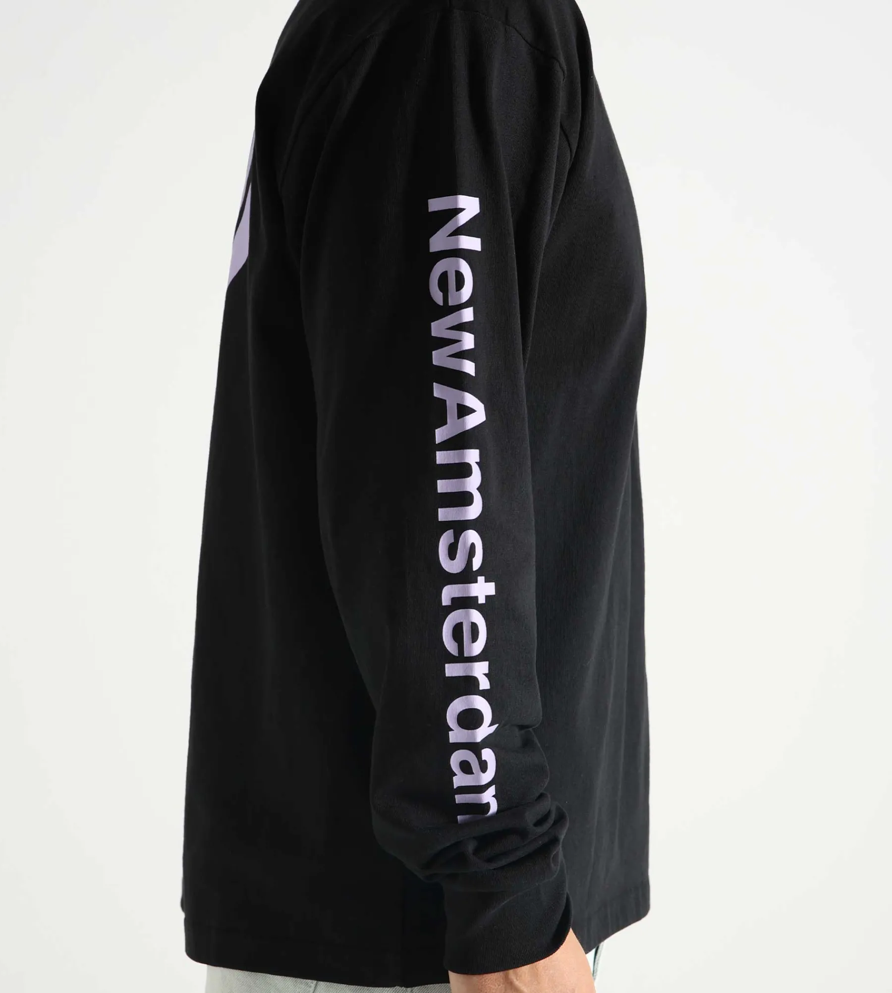New Amsterdam Surf Association Logo Longsleeve Black Purple