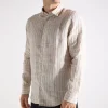NN.07 Enzo Shirt 5728 Brown Stripe