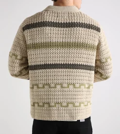 NN.07 Frank Crochet 6693 Green Stripe