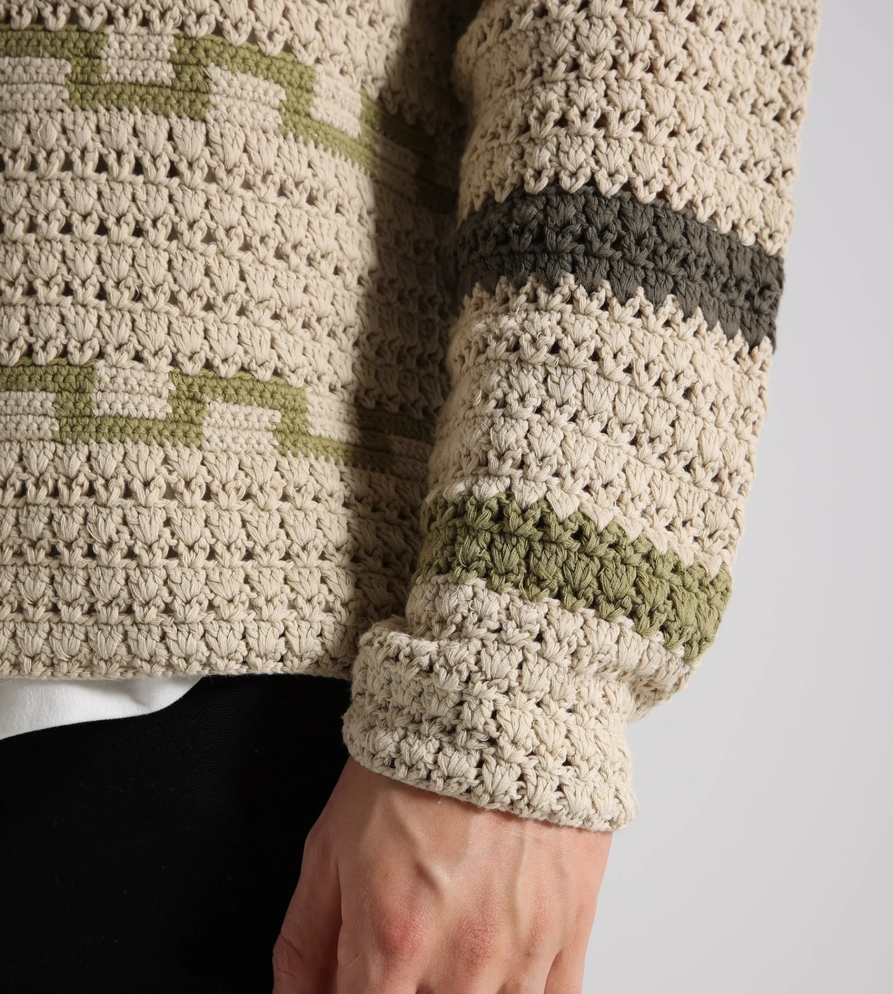 NN.07 Frank Crochet 6693 Green Stripe