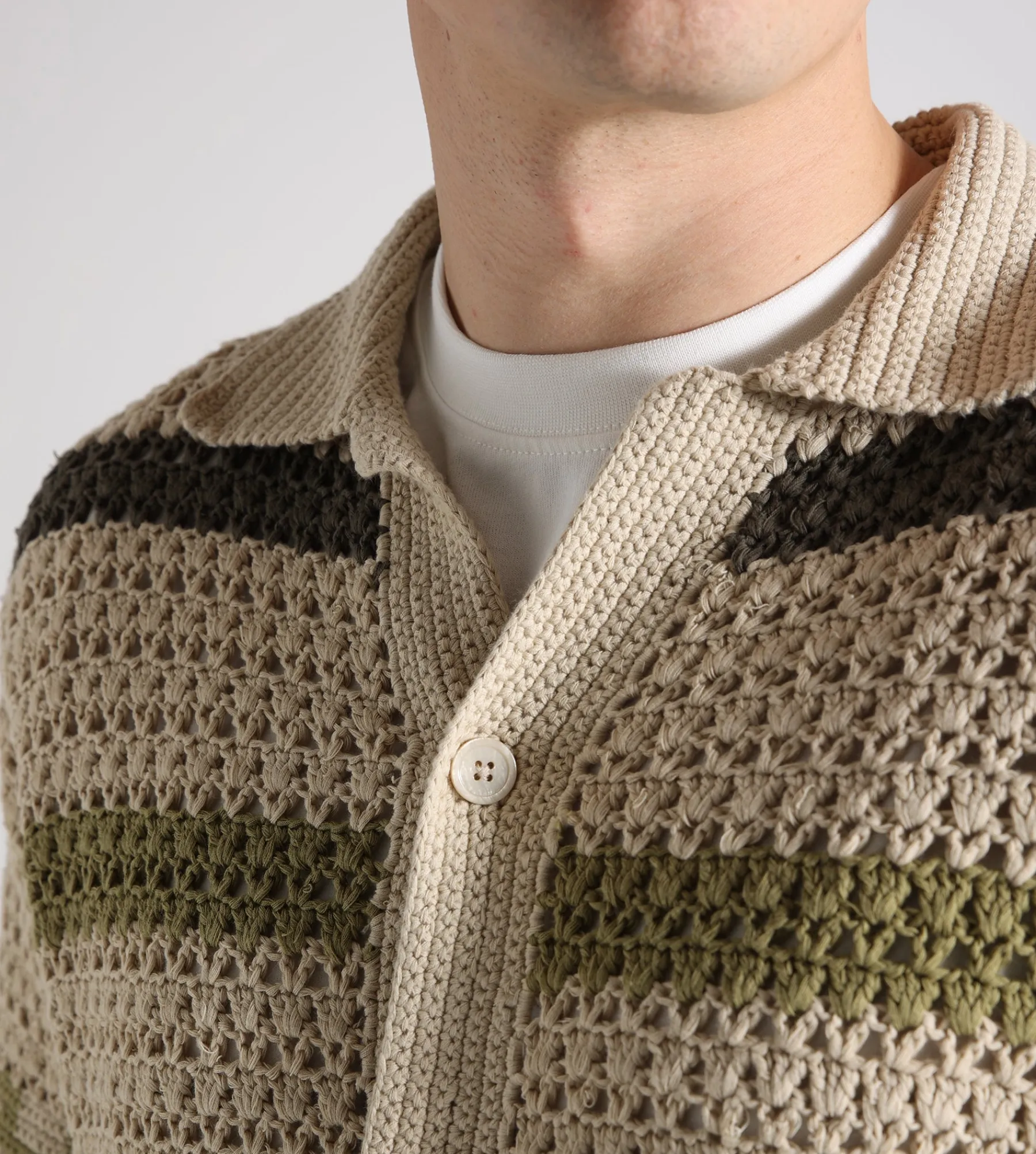 NN.07 Frank Crochet 6693 Green Stripe
