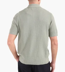 NN.07 Nolan Polo Cardigan 6695 Sage Green