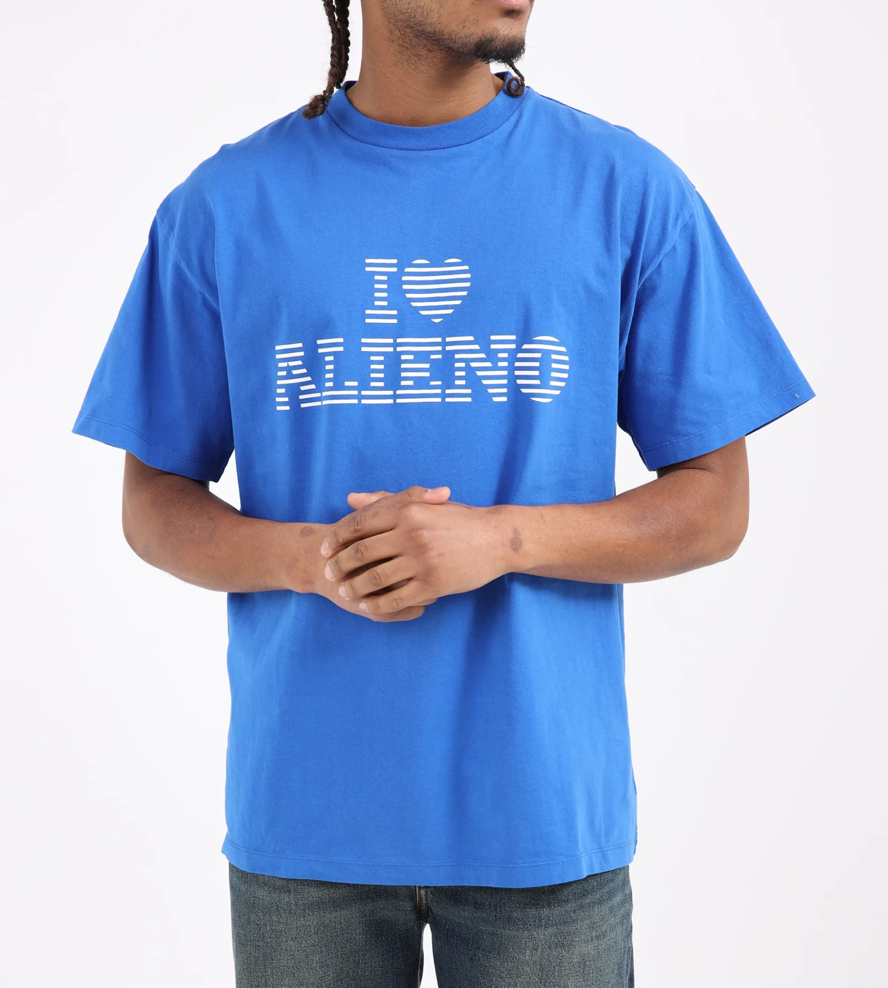 No Problemo I Heart Tee Blue Grey Marl