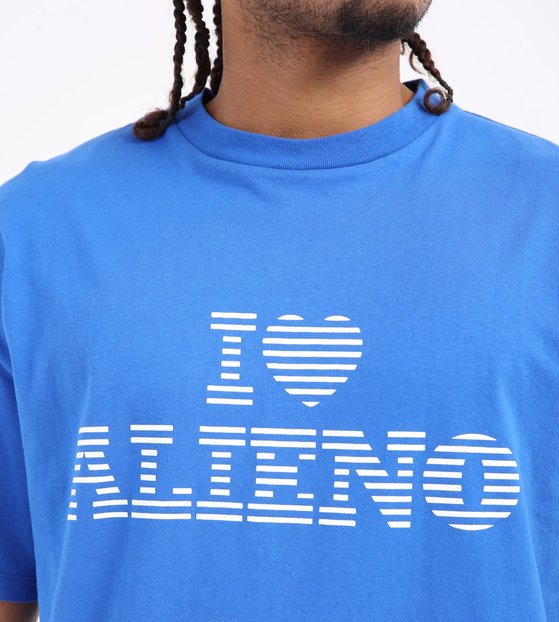 No Problemo I Heart Tee Blue Grey Marl