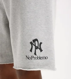 No Problemo NYP Sweatshort Grey Marl Blue