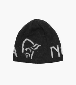 Norrøna /29 Merinoull Logo Beanie Caviar Melange