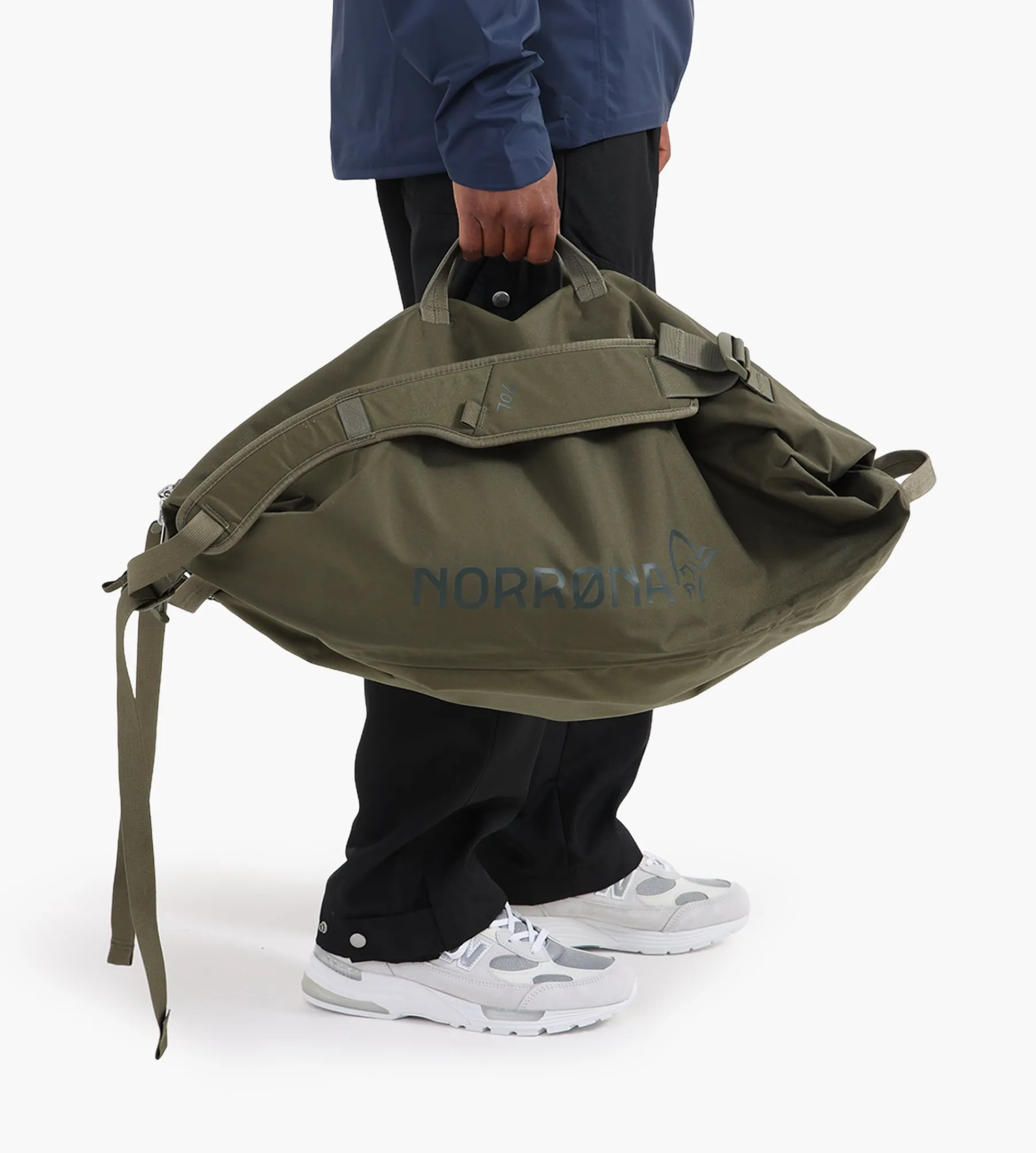 Norrøna 70L Duffel Bag Olive Night