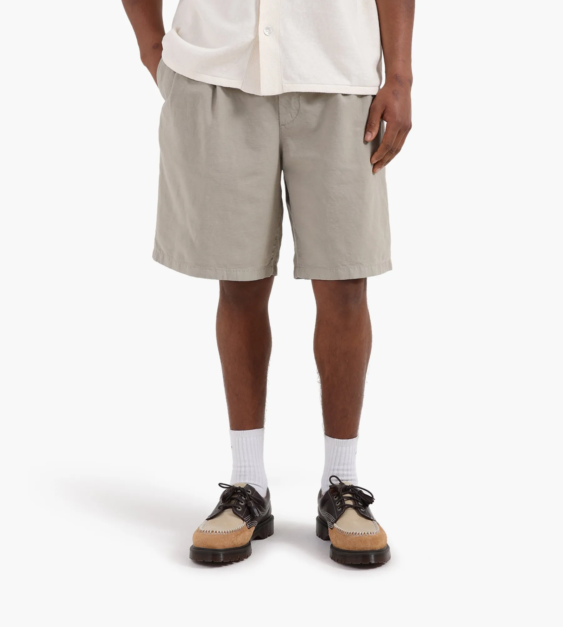 Norse Projects Benn Cotton Linen Shorts Clay