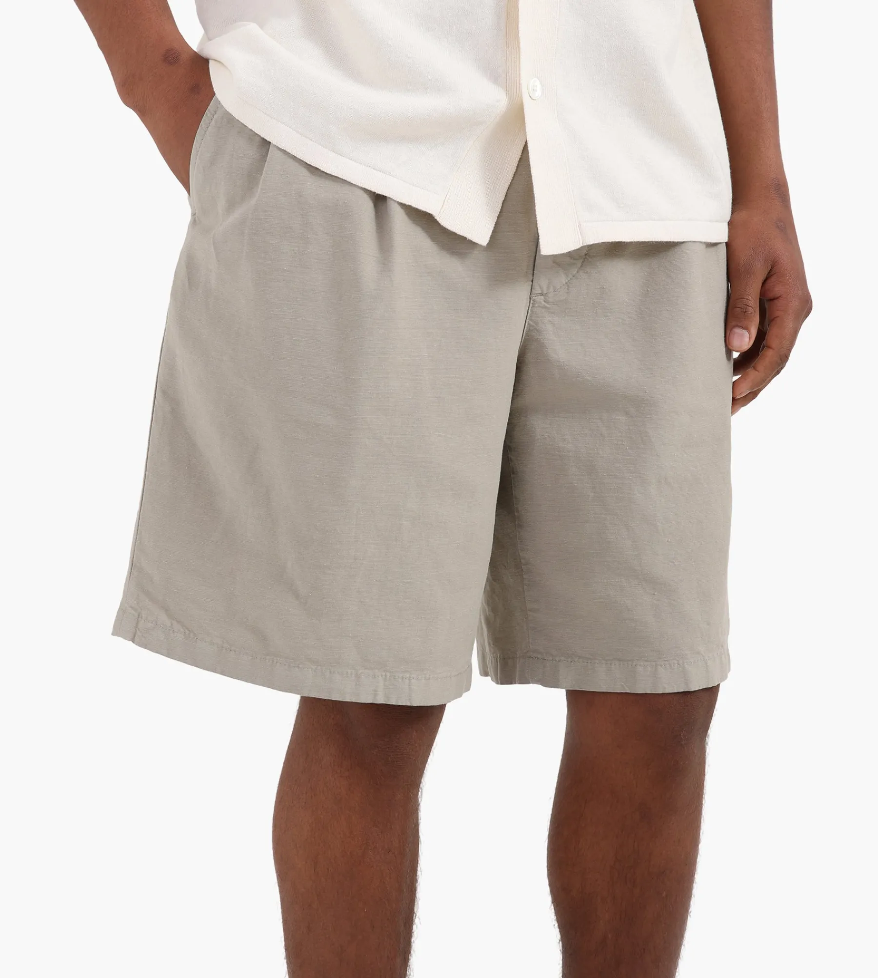Norse Projects Benn Cotton Linen Shorts Clay