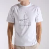 Norse Projects Holger Organic Boat Print T-Shirt White