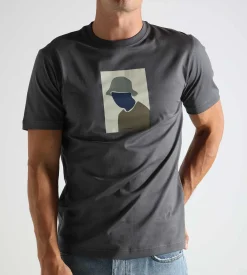 Norse Projects Johannes Organic Bucket Hat Print T-shirt Magnet Grey