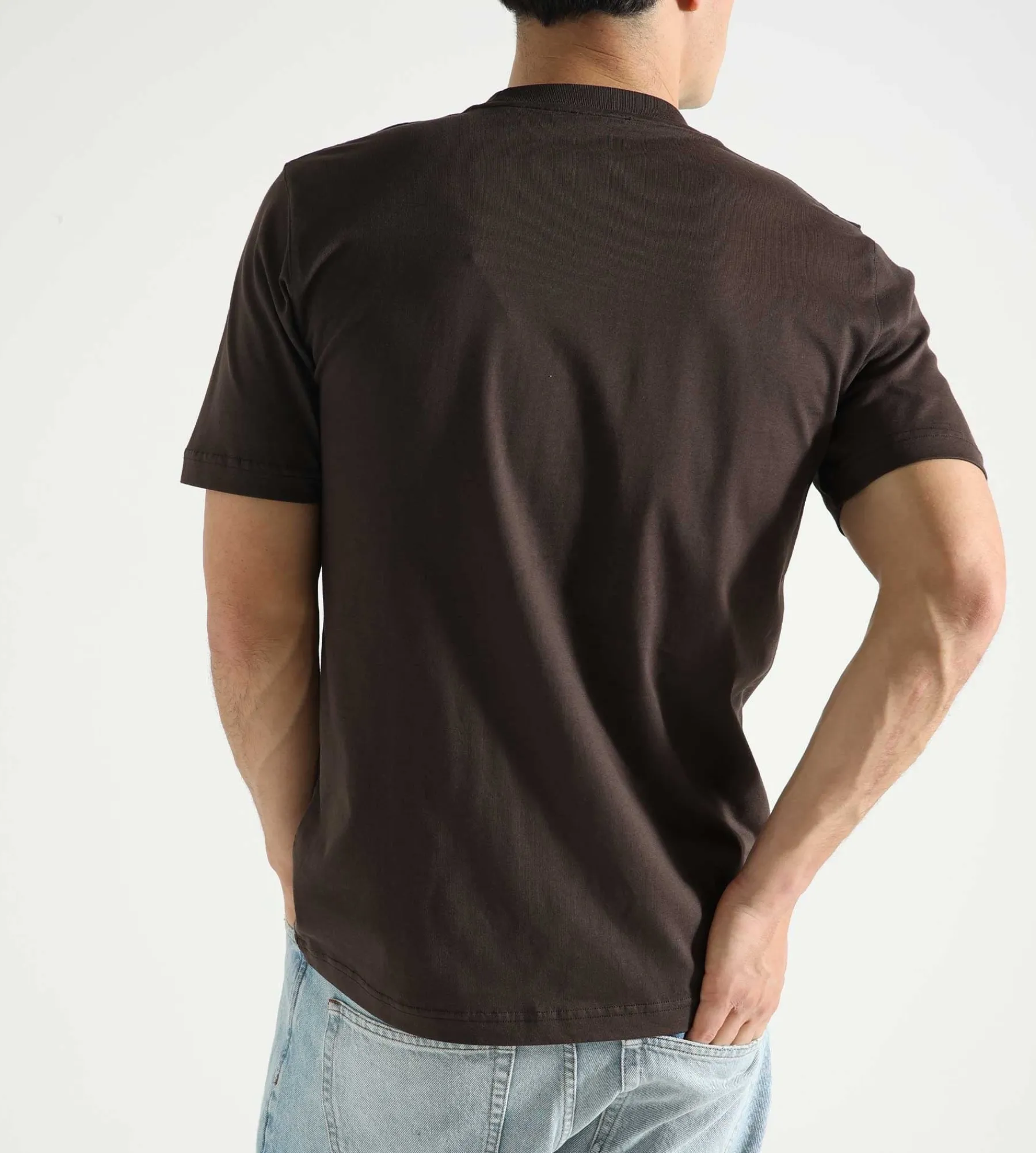 Norse Projects Johannes Organic Kanonbadsvej Print T-shirt Espresso