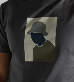 Norse Projects Johannes Organic Bucket Hat Print T-shirt Magnet Grey