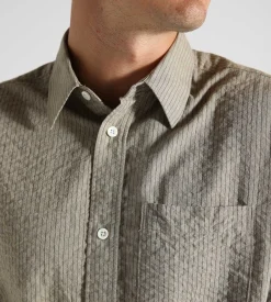 Norse Projects Ole Oversized Striped Shirt Clay