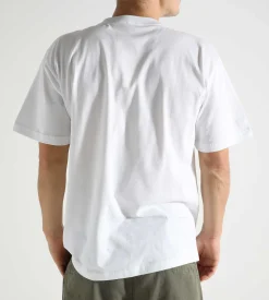 Norse Projects Simon Loose Organic Brush Bevel Logo T-Shirt White