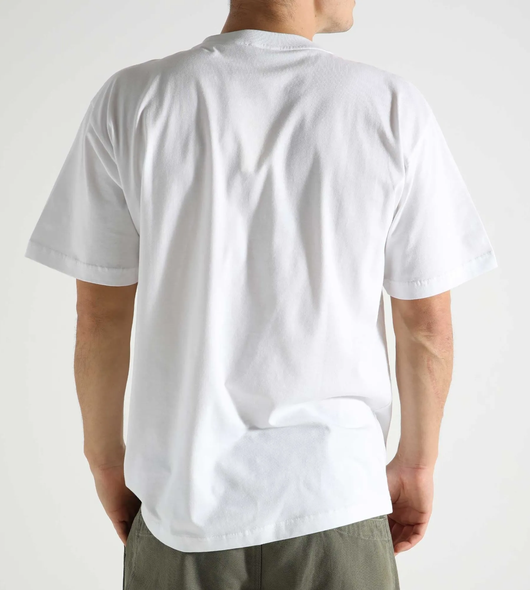 Norse Projects Simon Loose Organic Brush Bevel Logo T-Shirt White