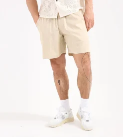OAS Beige Linen Shorts