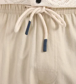 OAS Beige Linen Shorts