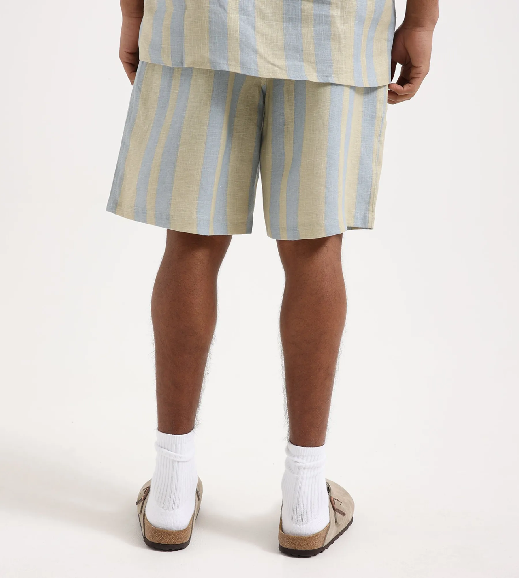 OAS Mist Strata Nicola Linen Shorts