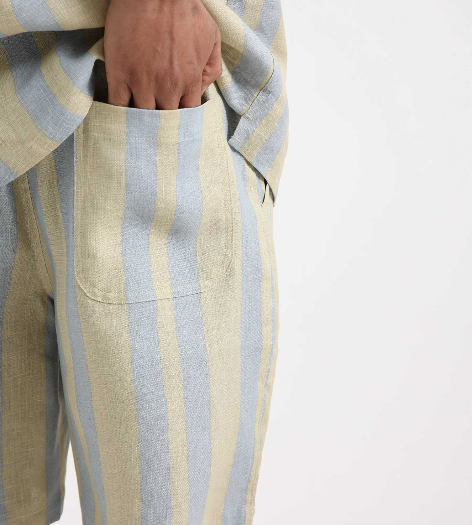 OAS Mist Strata Nicola Linen Shorts