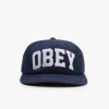 Obey Collegiate 6 Panel Strapback Mild Navy