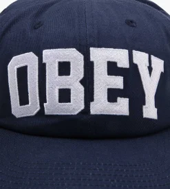 Obey Collegiate 6 Panel Strapback Mild Navy