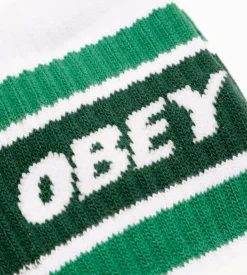 Obey Cooper II Socks White Green