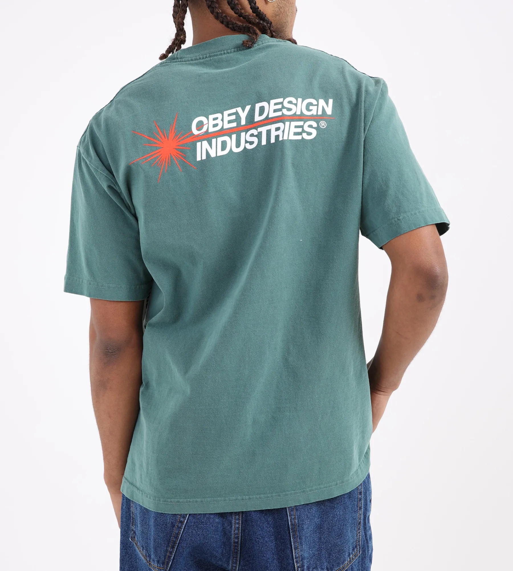Obey Design Industries Tee Pigment Rain Forest