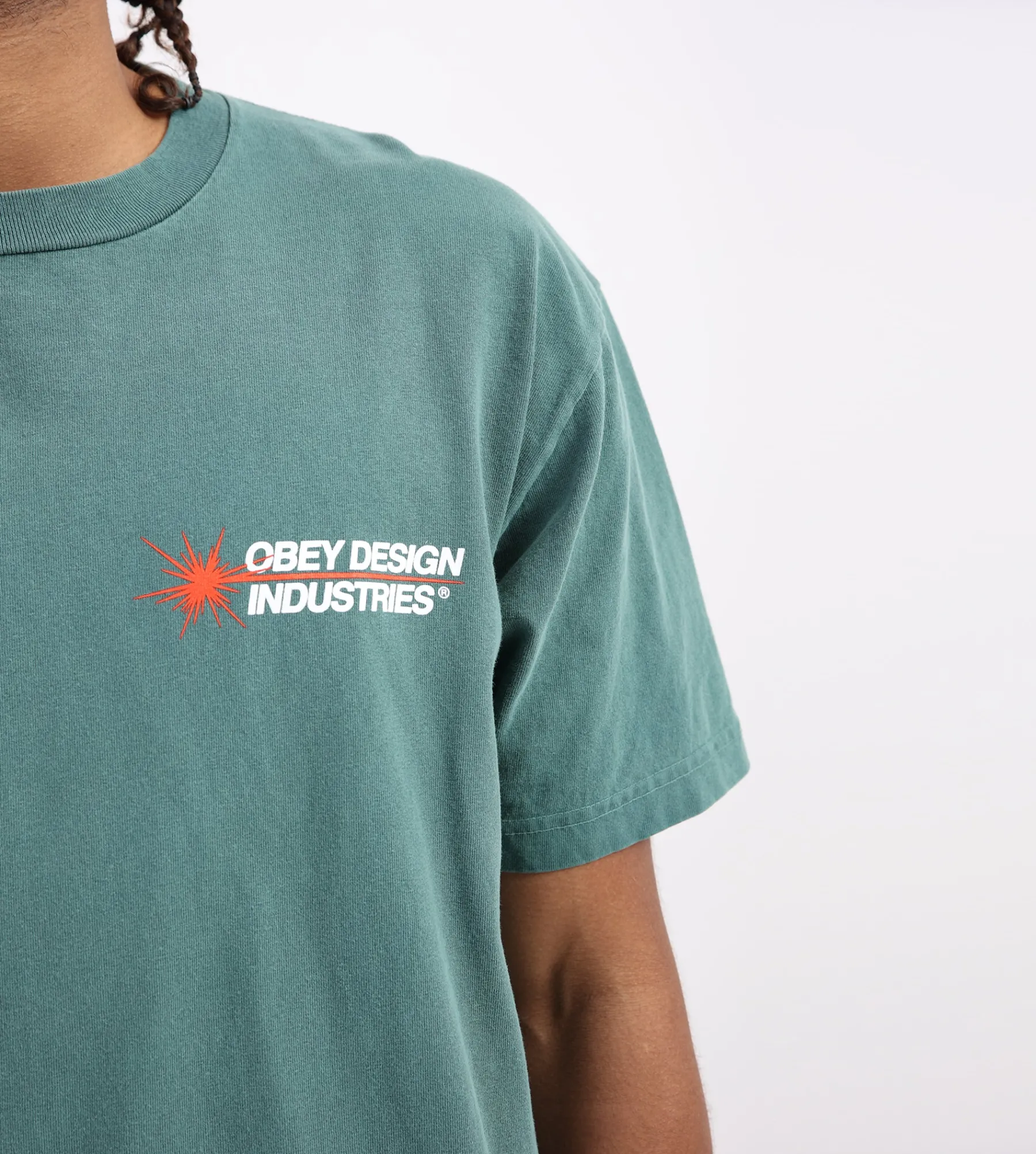 Obey Design Industries Tee Pigment Rain Forest